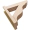 Ekena Millwork 5 1/2-in W x 20-in D x 20-in H Funston Slat Rough Cedar Woodgrain TimberThane Outlooker, Primed Tan OUTUR055X20X20FST24RCPR - alternate 2